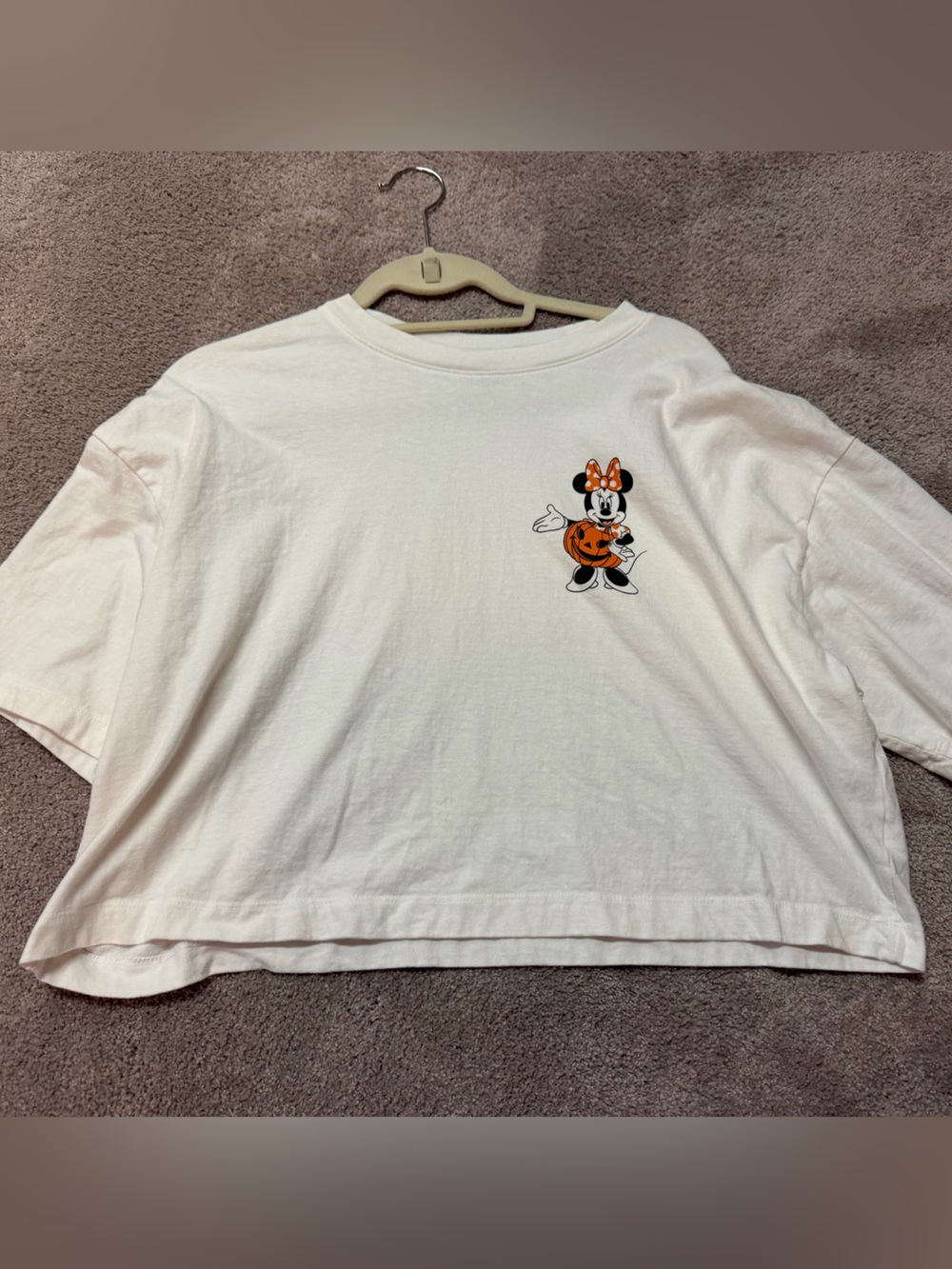 Women's  White Minnie Mouse Graphic Tee